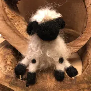Mini Blacknose Valais Felted Sheep