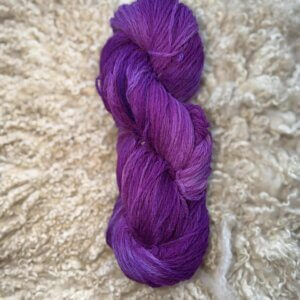 Hand Dyed DK Wool Purple