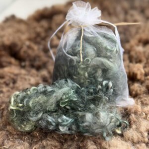 Hand Dyed Curls Forest Green