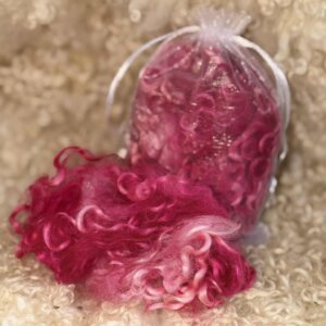 Hand Dyed Curls Hot Pink