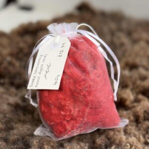 Hand Dyed Curls  Crimson Red