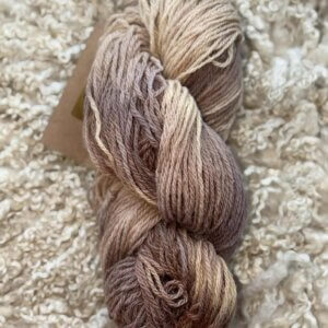 Hand Dyed DK Wool caramel