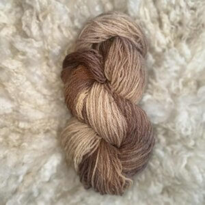 Hand Dyed DK Wool Coffee&Cream