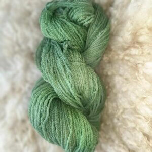 Hand Dyed DK Wool Light Green