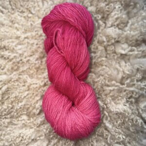 Hand Dyed DK Wool Hot Pink