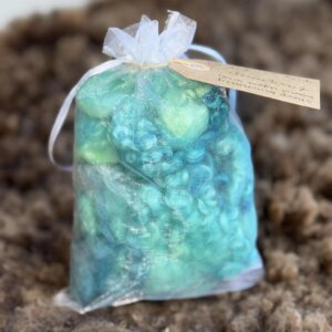 Hand Dyed Curls  Turquiose mix