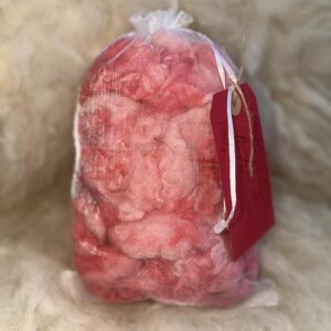 Dyed Raw Fleece - PinkMix
