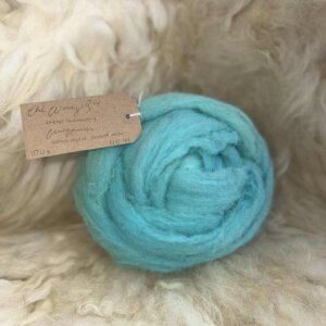 Ethical Carded Wool -  Turquoise