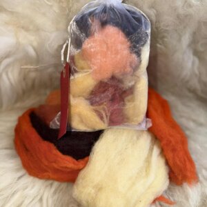 Ethical Carded Wool - Bonfire