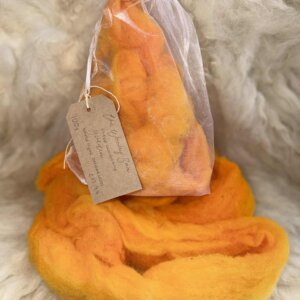 Ethical Carded Wool - Golden