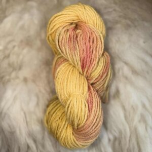 Hand Dyed DK Wool Lemon