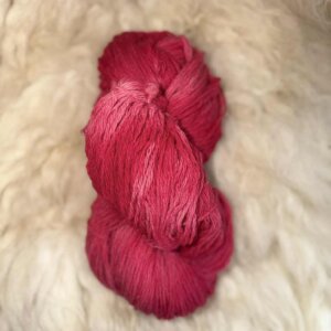 Hand Dyed DK Wool Cherry