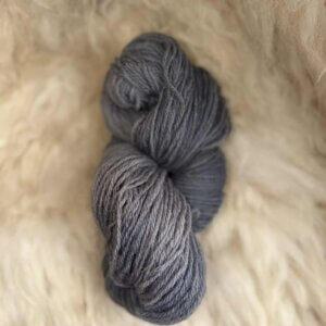 Hand Dyed DK Wool Dark Grey