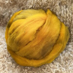 Ethical Carded Wool - Mustard Mix