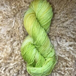 Hand Dyed DK Wool LemonLime