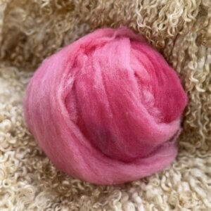 Ethical Carded Wool - Rose