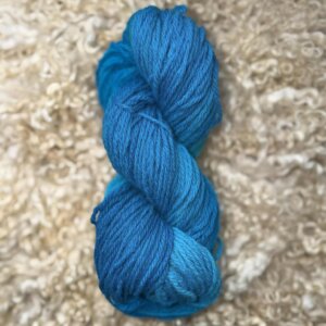 Hand Dyed DK Wool Radiant Blue