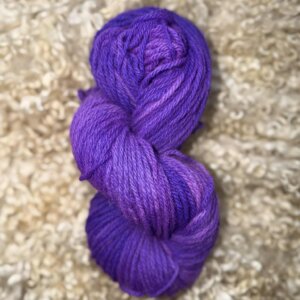 Hand Dyed DK Wool Violet Blue