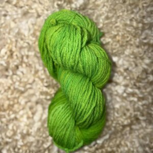 Hand Dyed DK Wool Lime Green