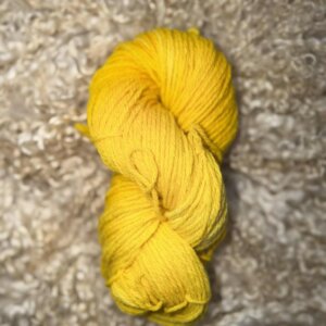 Hand Dyed DK Wool Golden Yellow