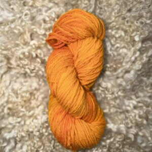 Hand Dyed DK Wool Burnt Orange